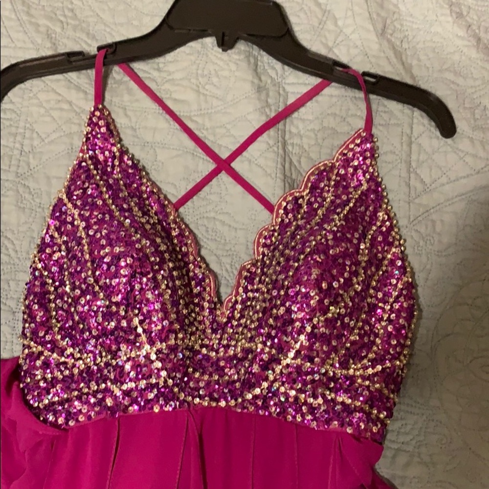 Purple prom dress